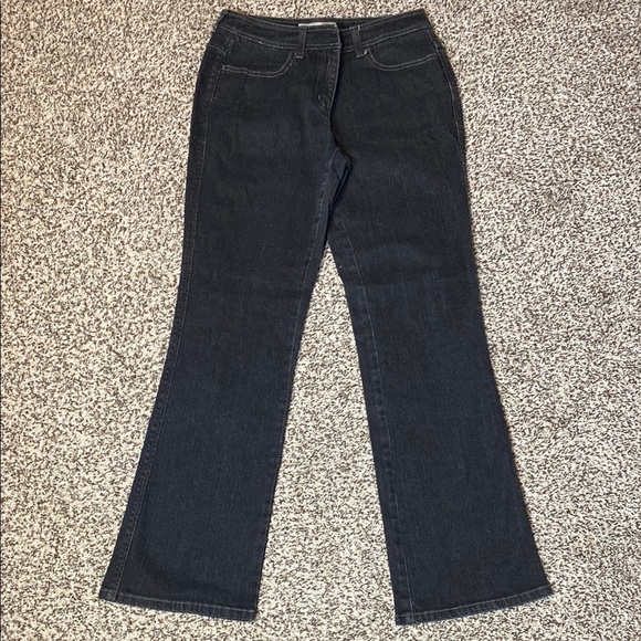 Chico's Platinum Pavee Black Flare Wide Leg Jeans - Picture 1 of 6